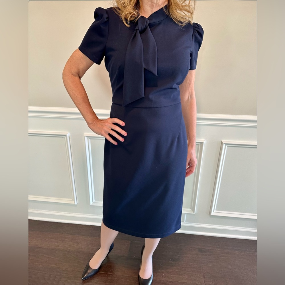 Navy Midi Dress